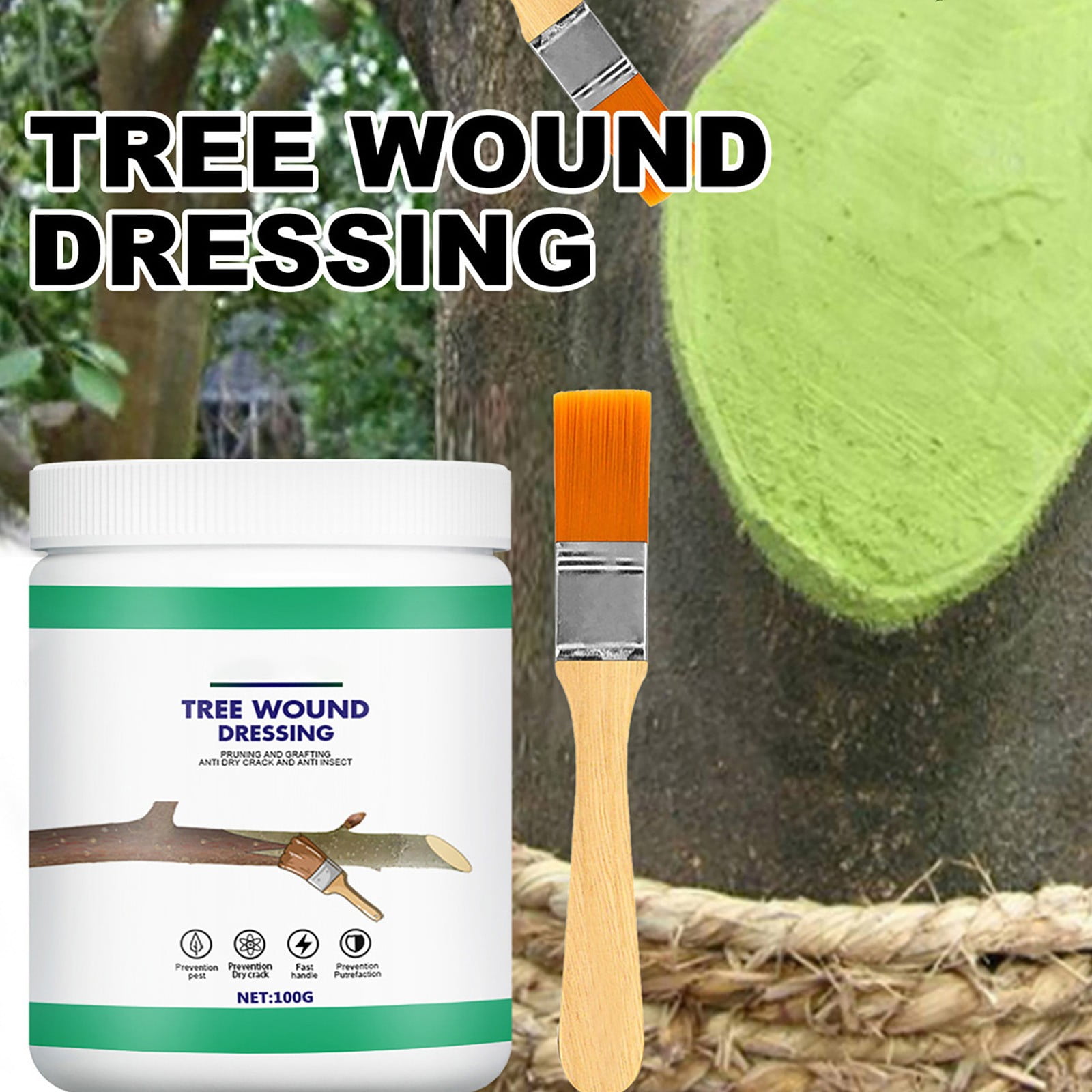 Guvpev 100g Tree Wound Pruning Sealer, Tree Bark Repair Wound Dressing
