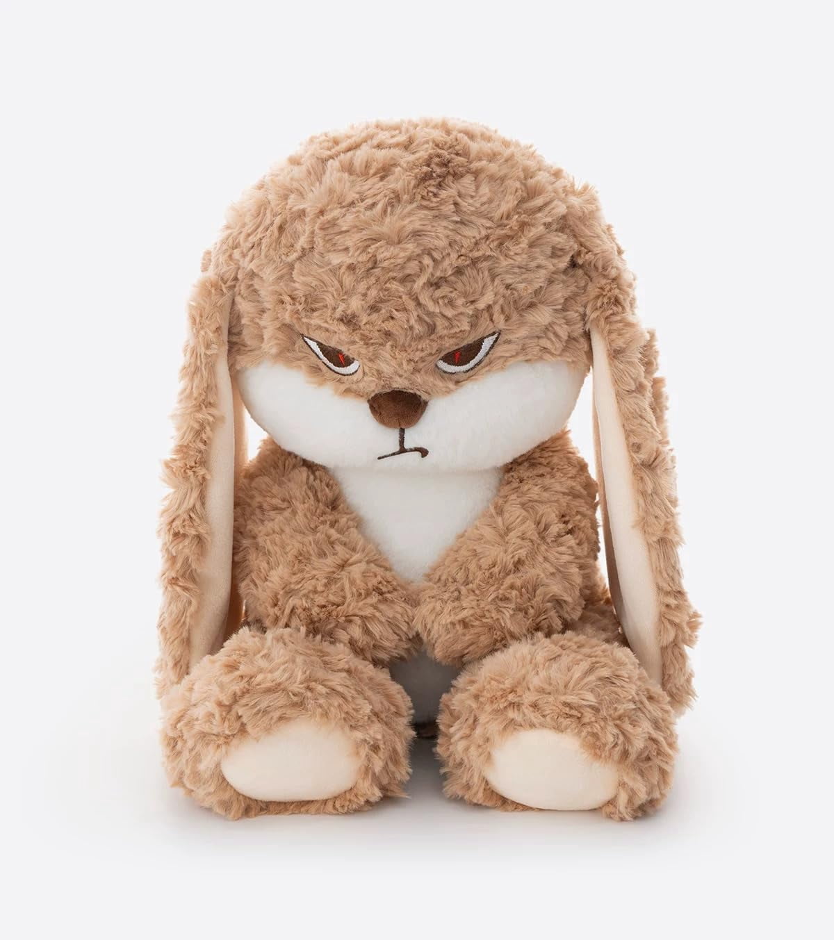 Guvpev 16.9" Grumpy Bunny Stuffed Animal, Soft & Huggable Rabbit Plush Toys for Stress Relief, Graduation, Easter Basket Stuffers Gifts