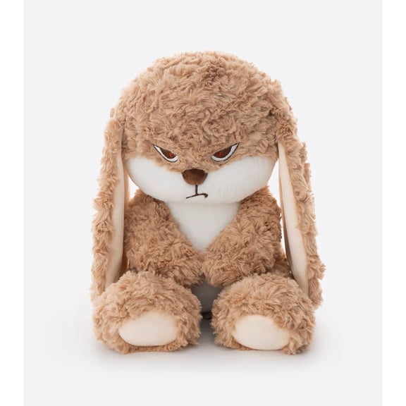 Guvpev 16.9" Grumpy Bunny Stuffed Animal, Soft & Huggable Rabbit Plush Toys for Stress Relief, Graduation, Easter Basket Stuffers Gifts