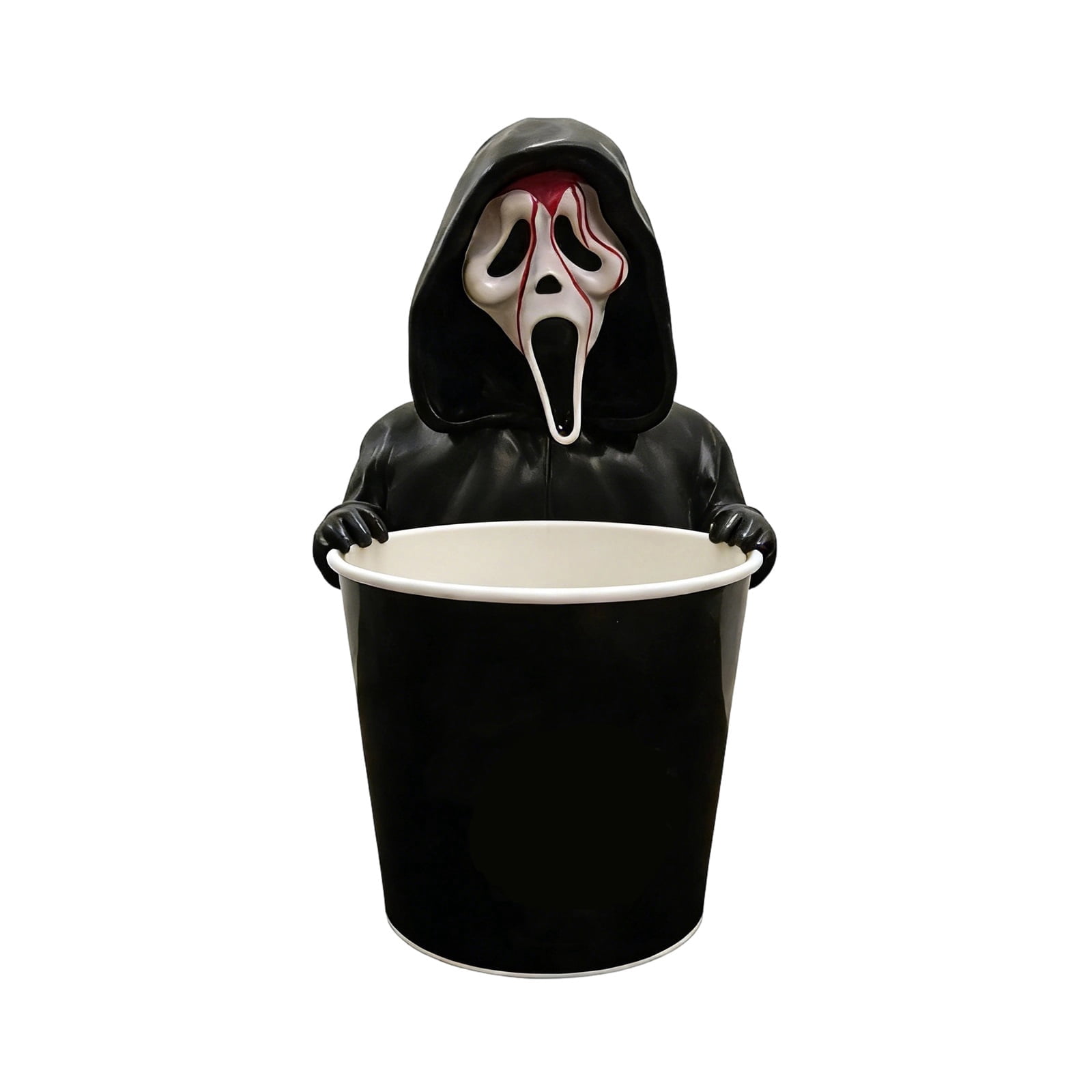 Guvpev 2026 Scream 7 Ghost face Popcorn Bucket, 11.8
