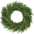 thumbnail image 1 of Guvpev 24" Artificial Norfolk Pine Wreath - Real Touch Pine Needles Christmas Wreaths for Front Door - Realistic Winter Pine Wreath - Green Faux Greenery Xmas Wreaths for Indoor Outdoor Home Decor, 1 of 7
