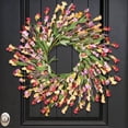 thumbnail image 1 of Guvpev 24" Spring Wreaths for Front Door Not Withering Artificial Floral Wreath with Wildflowers Summer Decorations for Indoor Outdoor Window Wall Farmhouse Porch Wedding Holiday Easter Home Decor, 1 of 9