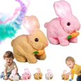 thumbnail image 1 of Guvpev 2Pcs Bunby - My Realistic Bunny Toy, Bunny Stuffed Animal with Sounds and Movements, Bunny Toys for Kids, Jumping, Twitching, and Shaking Ears, Handmade Rabbit Interactive Toys for Boys Girls, 1 of 8