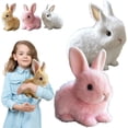 thumbnail image 1 of Guvpev 2Pcs Bunby - My Realistic Bunny Toys, Realistic Bunny Stuffed Animals Can Walk, Talk, Twitching & Shaking Ear, Easter Plush Rabbit Interactive Toys, Easter Basket Stuffers Gifts for Boys Girls, 1 of 7