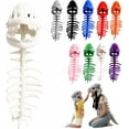 thumbnail image 1 of Guvpev 3D Plush Dinosaur Skeleton Costume, Realistic Spinosaurus Fossil Jumpsuit with Padded Spine and Skull Mask, Spooky Halloween Dress-Up & Role Play Outfit for All Age Groups, 1 of 9