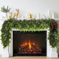 thumbnail image 1 of Guvpev 4Pcs Artificial Christmas Cedar Garland, 6FT Realistic Green Faux Greenery Garland for Indoor Outdoor Xmas Decorations, Winter Cedar Pine Needles Garland for Home, Mantel, Fireplace, Holiday, 1 of 7
