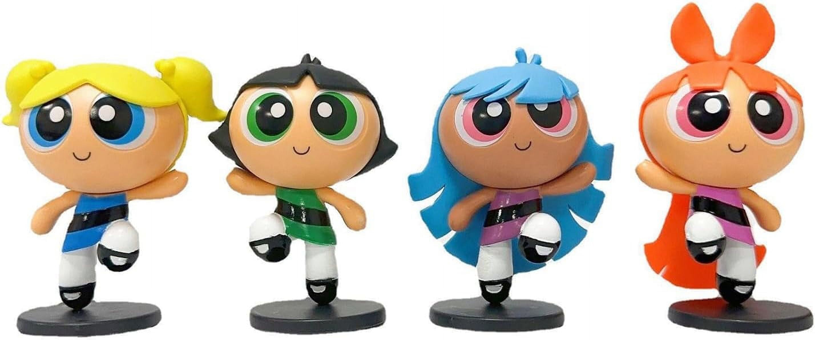 Guvpev 4Pcs The Power Puff Girls Action Figures Toy Set 3.5