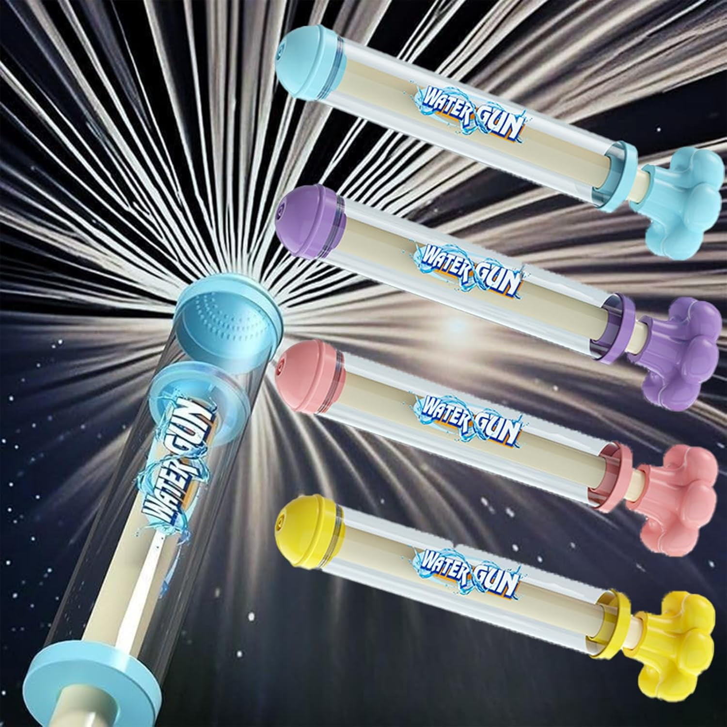 Guvpev 4cs Fireworks Water Gun,Fireworks Style Water Spray Props ...