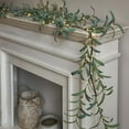 thumbnail image 1 of Guvpev 6FT Artificial Olive Vine Garland with 96 Warm White Twinkle LED Lights, Fairy Light Olive Vine Garland, Real Touch Faux Spring Greenery Garland for Mantel, Table, Indoor Outdoor Home Decor, 1 of 7