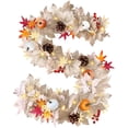 thumbnail image 1 of Guvpev 6FT Fall Garland with Lights, Artificial Autumn Maple Leaf Garland with Pumpkin, Berry & Pine Cone, Fall Hanging Vine Thanksgiving Decorations for Mantel, Front Porch, Indoor Outdoor Decor, 1 of 7