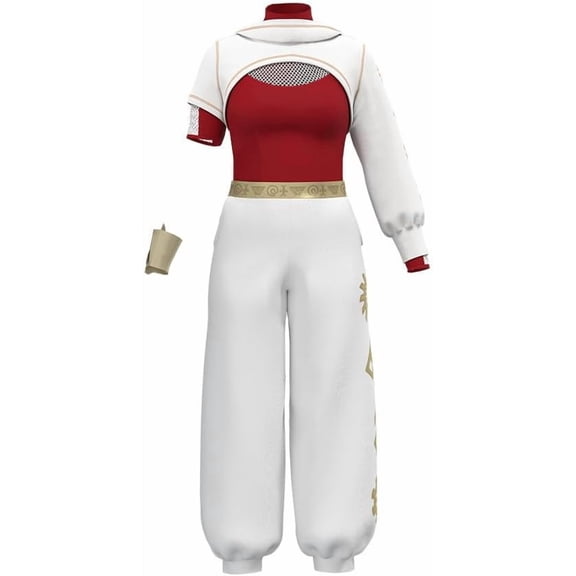Guvpev Aldults Zombies 4 Costumes Nova Bright Zombies Costume Shirt Pants Hoodie Full Set Outfits Zombie Movie Dawn of the Vampires Cheerleader Costume for Women Halloween Cosplay Fancy Dress Costume