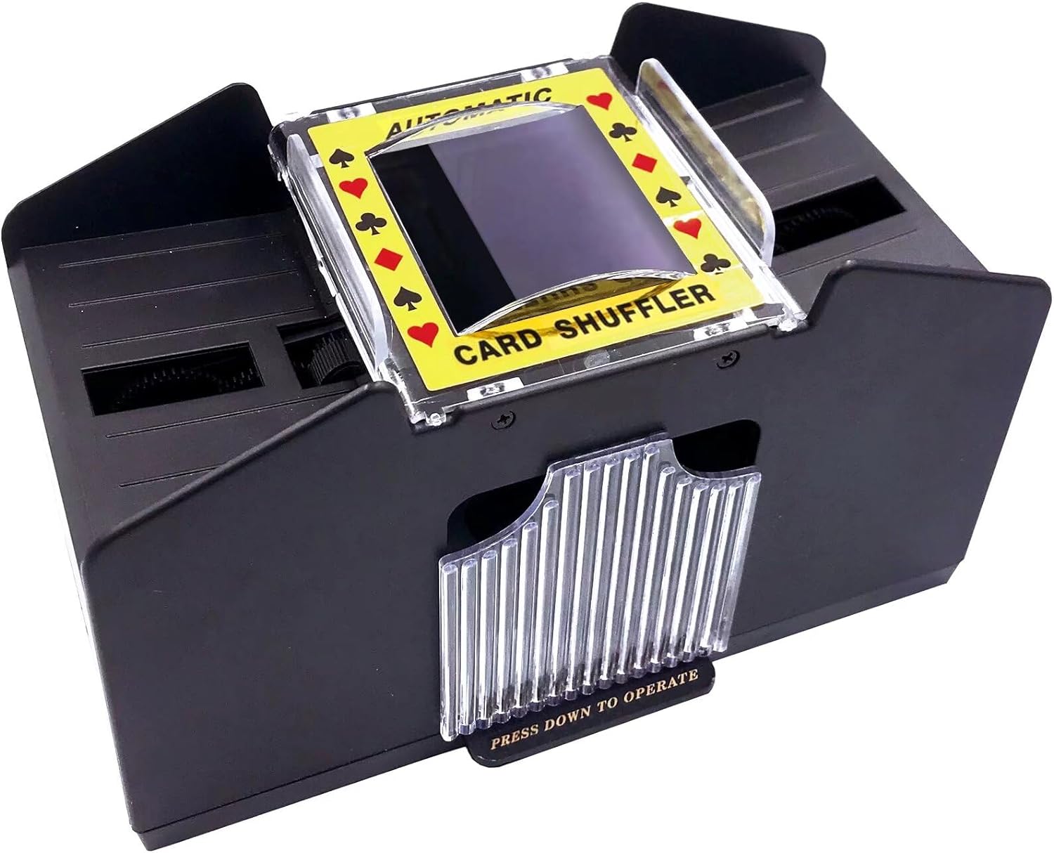 Guvpev Automatic Card Shuffler 4 Deck, Battery Operated Card Dealer