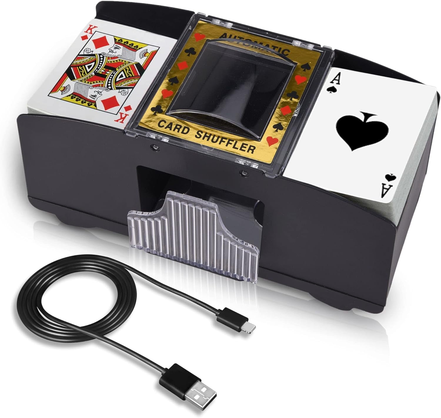 Guvpev Automatic Card Shuffler Electronic Casino Poker Card Shuffling
