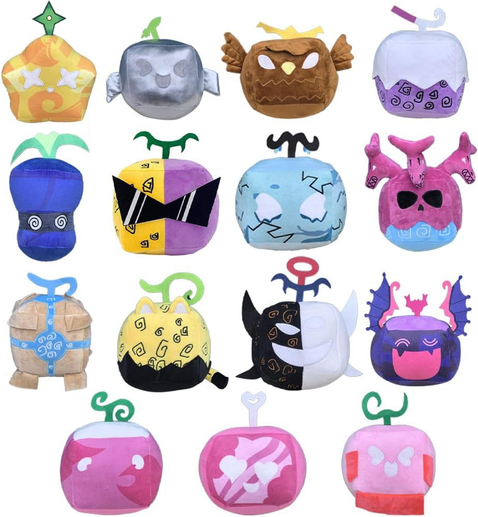 Guvpev Blox Fruits Plush Fruits Game Plush Leopard Plush Dough Plush Fruits Box Falcon Dragon