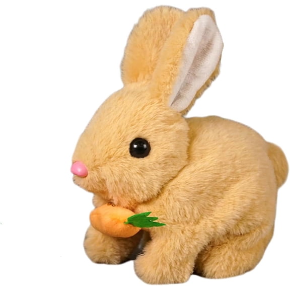 Guvpev Bunby - My Realistic Bunny Toys with Sounds and Movements, Realistic Bunny Stuffed Animal, Interactive Realistic Rabbit Toys, Easter Decorations Birthday Gifts for Boys & Girls