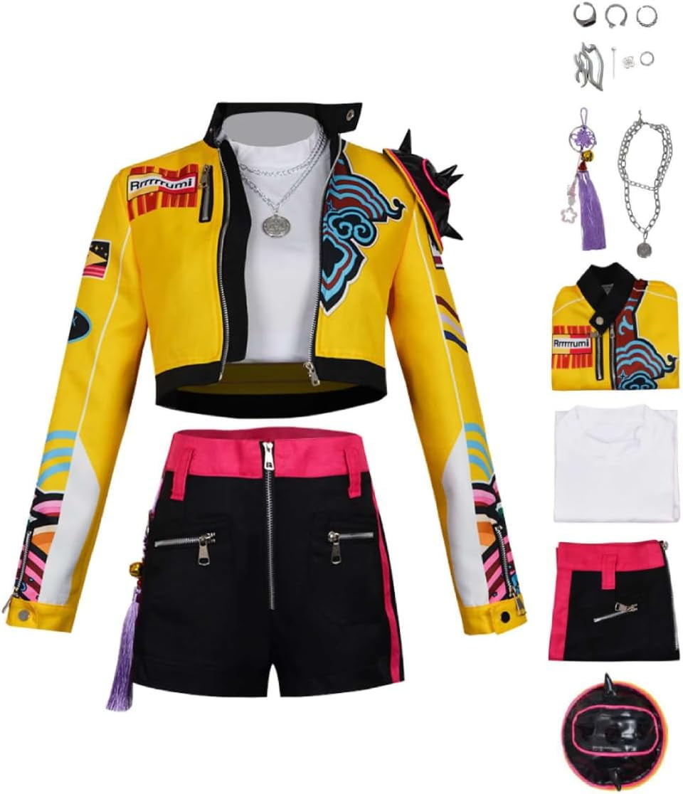 Collier Cosplay Hunter Rumi – Accessoire Tenue Halloween, Costume Anime, Décoration événement - 14