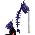 thumbnail image 1 of Guvpev Dinosaur Skeleton Costume - Realistic Funny Soft Plush Headwear & Spine Cosplay Outfits - Realistic Dragon Cosplay Costumes for Halloween Dress-Up, 1 of 18