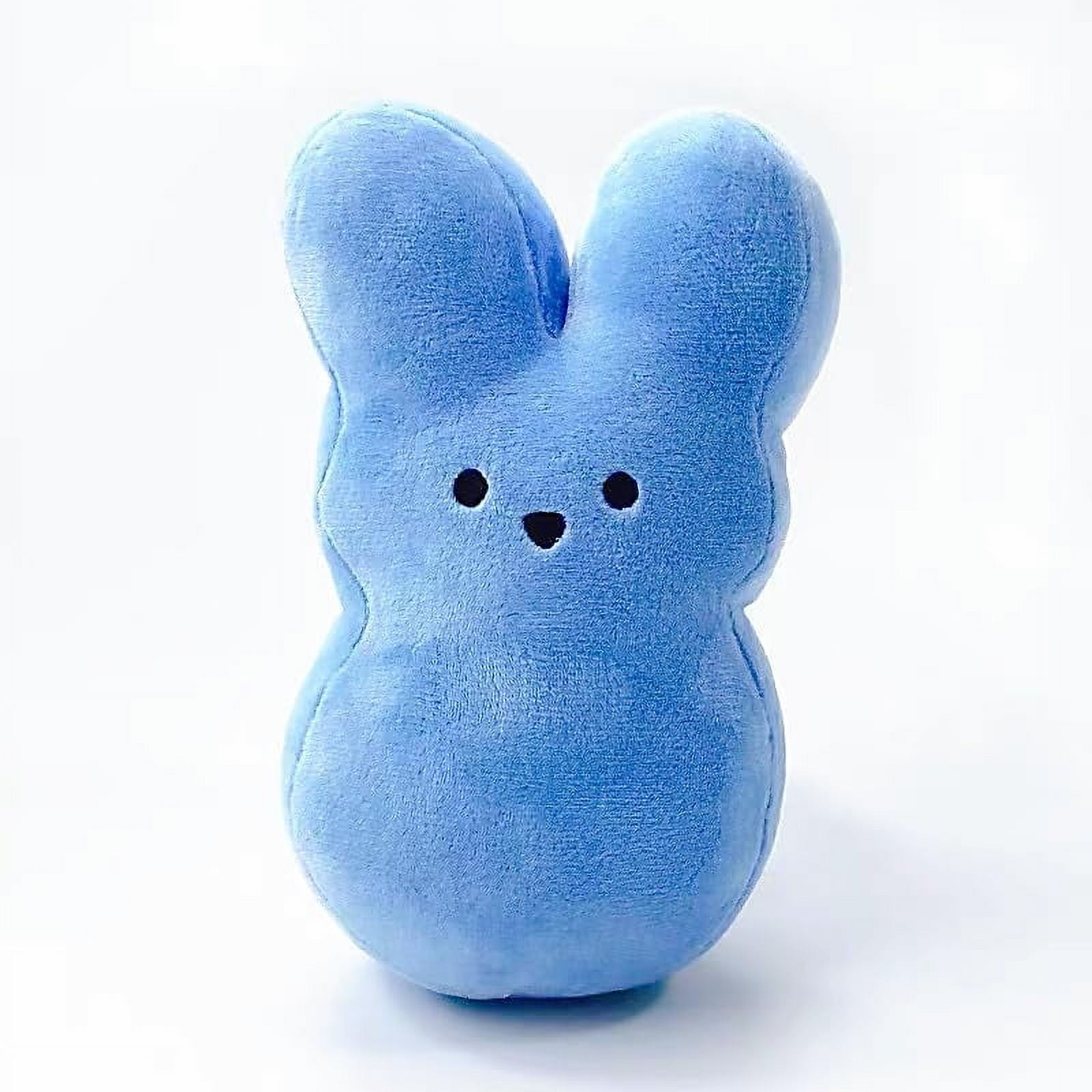 Guvpev Easter Bunny Peep 10" Plush Collectible, Soft & Huggable Bunny Stuffed Animal Easter Decorations Doll, Easter Basket Stuffers Gifts for Boys & Girls
