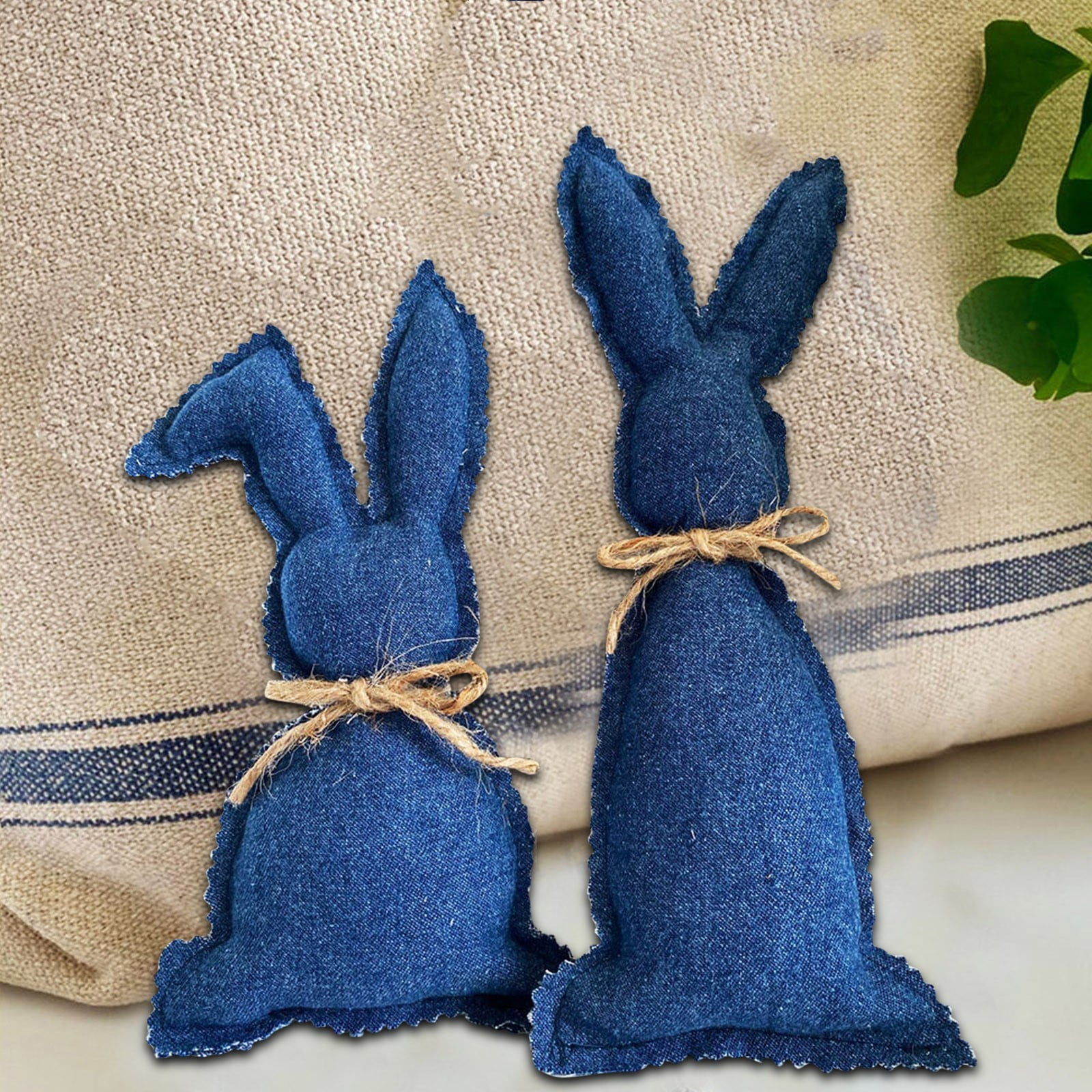 Guvpev Easter Rustic Bunny Decor, Farmhouse Easter Decor Bunny Stuffed