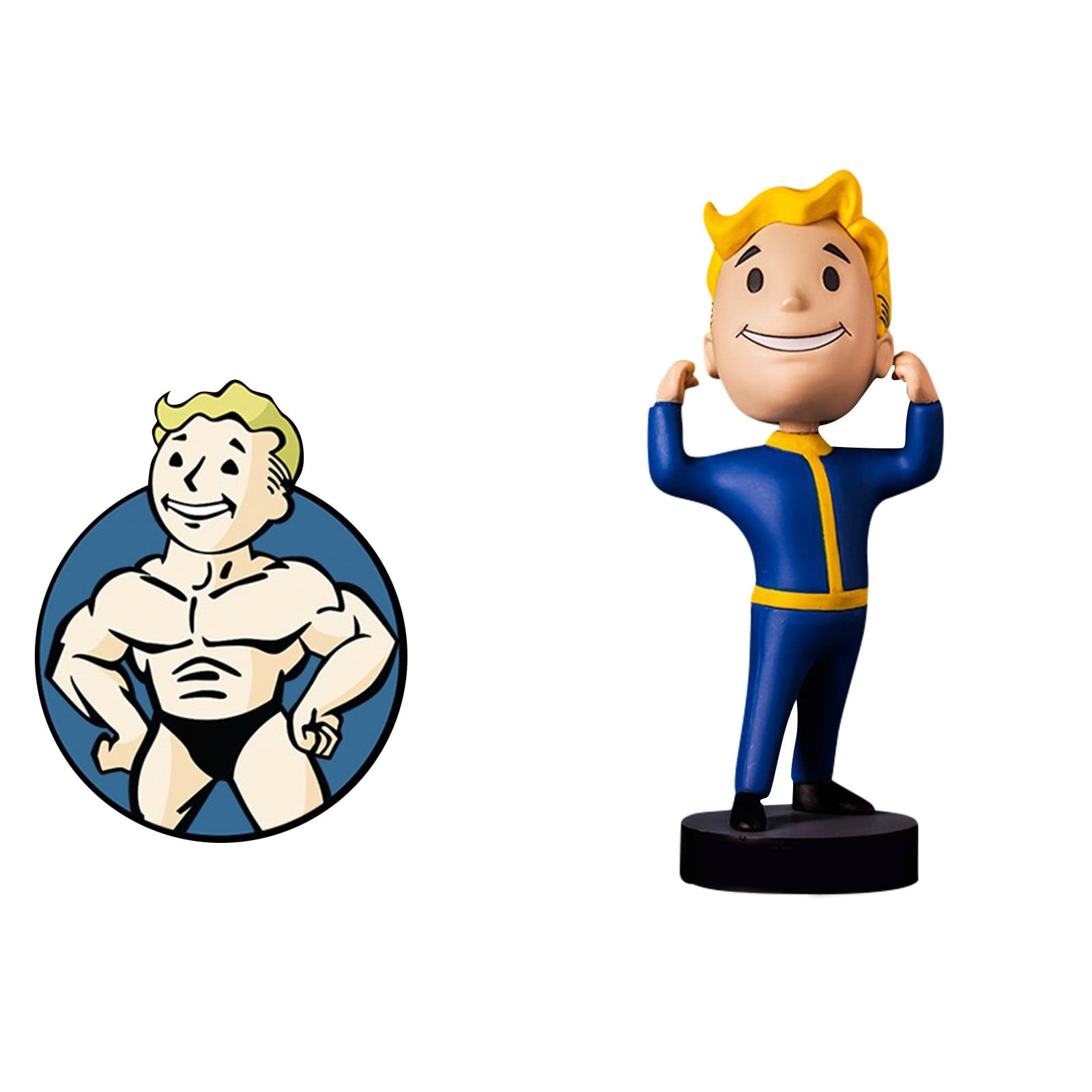 Guvpev Fallout Vault Boy Figure, Fallout Collectibles Bobblehead, Vault 