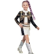 Guvpev Girls Halloween Costume, Pop Star Idol Group Cosplay Stage Performance Outfit with Top and Pants Set, Popular Singer Fancy Dress Costume for Halloween Cosplay & Dress Up Party