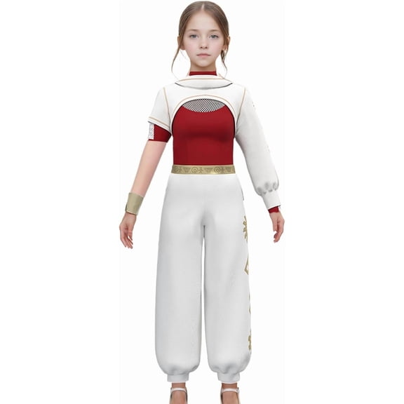 Guvpev G'irl's Nova Costume Zombies Cheerleader Cosplay Uniform Suit Top Pants Hooded Coat Full Set Outfits Zombies: Dawn of the Vampire Movie Fancy Dress Costume