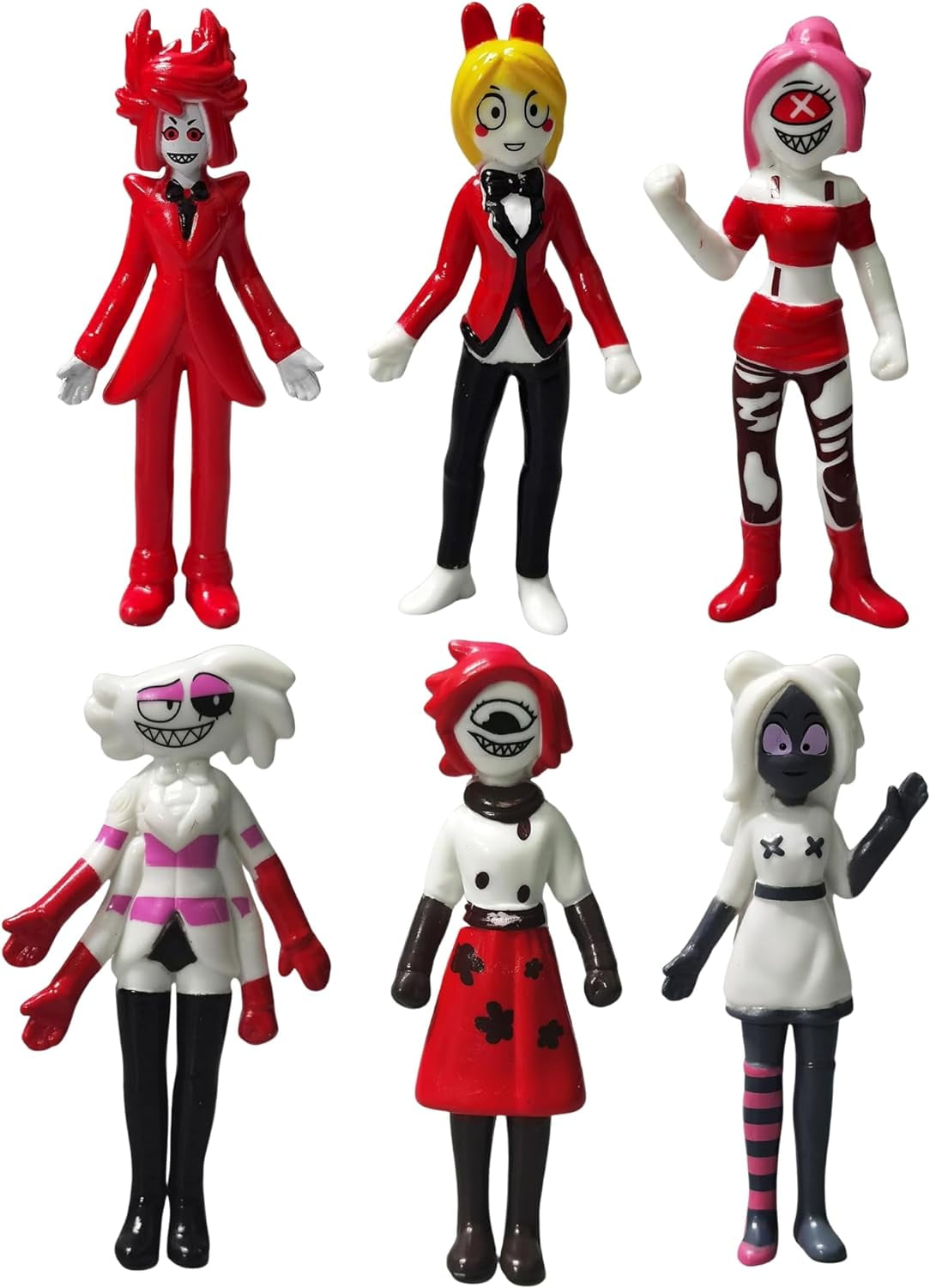 Guvpev Hazbin Hotel Action Figures Toys, 6Pcs Hazbin Hotel Cartoon ...