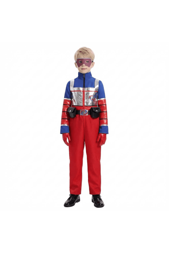 Henry Hero Costume | Halloween Cosplay Costumes Danger Outfit Uniform with Shirt Pants Belt Gloves and Mask