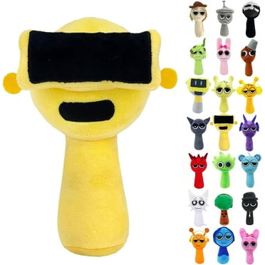 Guvpev Incredibox Sprunki Toys, 7.8" Garnold Plush Dolls, Sprunki Game Plush Collection, Soft Cute Sprunki Stuffed Animals Toys, Cartoon Plush Throw Pillows for Kids & Adults Christmas Birthday Gifts