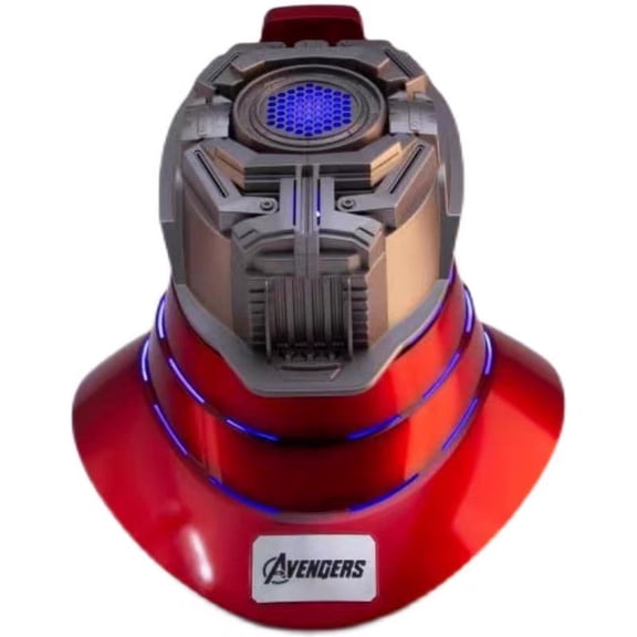 Guvpev Iron Hero MK 5 Helmet Bluetooth Dock, Battery Operated, Avenger Bluetooth Speaker Dock, Compatible with Superhero Mark 5 Helmets Mask, Collectible & Display