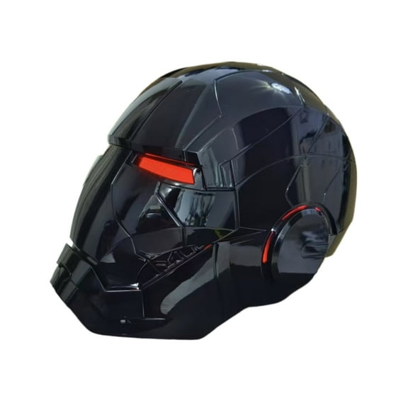 Guvpev Iron Hero Man Helmet - MK5 1:1 Collectible Wearable Electronic Black Mask with Voice Control & LED Eyes, Touch & Remote Control, Realistic Jarvis Sound Effects, Superhero Cosplay Prop Gifts