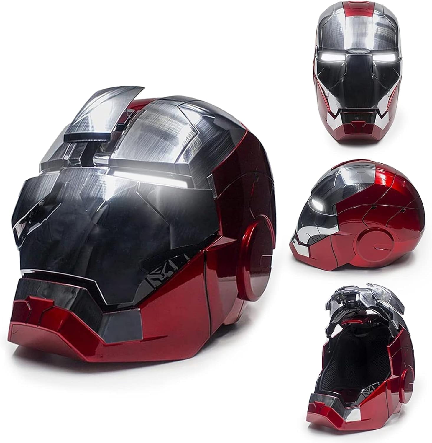 Guvpev Iron Hero Man Helmet Mask 5 Helmet - Wearable Super Hero Movie Prop Replica With Sounds & LED Eyes - Collectible 1:1 Model Helmet - Unique Birthday Christmas Gifts Teens & Adults