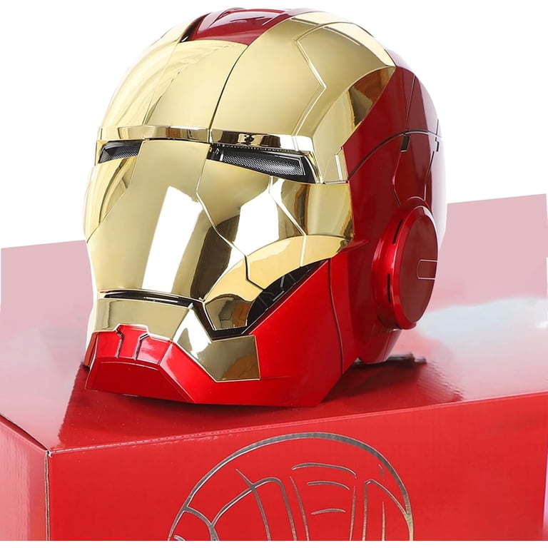 Guvpev Iron Hero Helmet, Superhero 1:1 Model Prop Replica, Iron MK 5  Wearable Mask with LED Eyes, Voice, Touch & RC, Realistic Sound Effects,  Perfect for Cosplay, Display & Collectible - Walmart.com