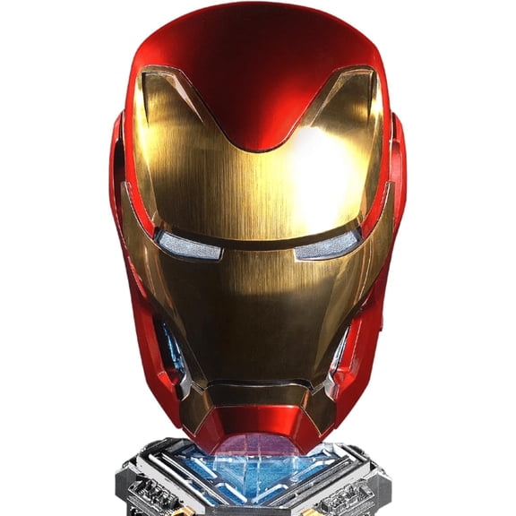 Guvpev Iron Helmet - Wearable Super Hero Movie Prop Replica With Sounds & LED Eyes - Touch & RC - Collectible Superhero MK 50 1:1 Model Helmet - Perfect for Collectible & Display