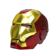 Guvpev Iron Hero MK 5 Helmet Mask, 11 Scale Wearable Electronic Mask with JARVIS Voice Control & LED Eyes, Touch & RC, Collectible & Display, Superhero Cosplay Headwear for Teens & Adults