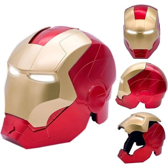 Guvpev MK5 1:1 Helmet with Light Up Eyes - Legends Series Superhero Premium Electronic Helmet, Halloween Superhero Cosplay Wearable Mask, Iron Hero Toy Gifts