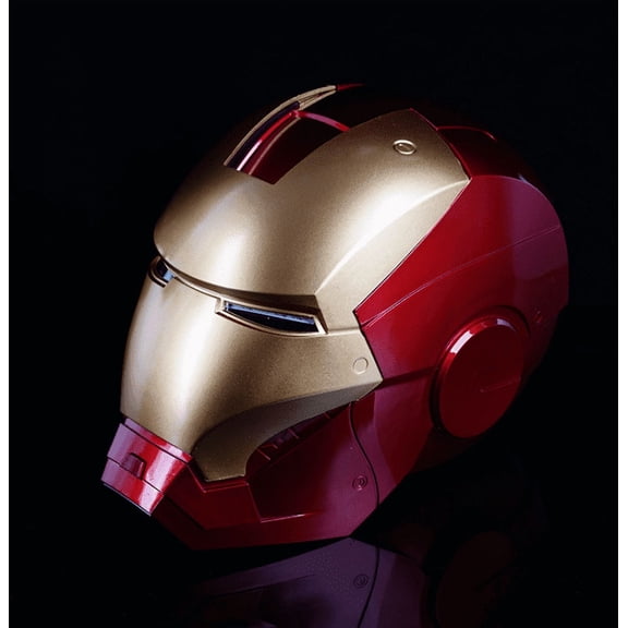 Guvpev Superhero Mark 5 Helmet 1:1 Scale Electronic Mask with LED Lighting & Voice Control, Halloween Cosplay Wearable Mask, Superhero Toys Gifts, Iron Hero Legends Series Collectibles