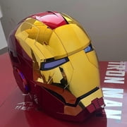 Guvpev Superhero Mask, Iron Hero MK 5 11 Premium Electronic Wearable Helmet with Jarvis Voice, Remote, Touch Controlled Open & Close, Endgame Adults Collectible, Halloween Role Play Gea