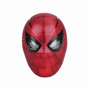 Guvpev Iron Spider Helmet 1:1 Collectible Wearable Electric Mask, Superhero Legends Series Role Play Prop with Moving Eyes & LED Lights, Touch & Remote Control, Perfect for Halloween Party Cosplay