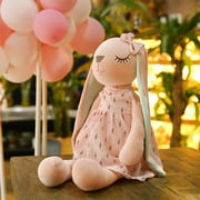 Guvpev 13.7 Plush Bunny - Soft Stuffed Animals - Easter Rabbit Toys for Babies, Toddlers, Kids - Easter Basket Stuffers Bunny Toys Birthday Gift