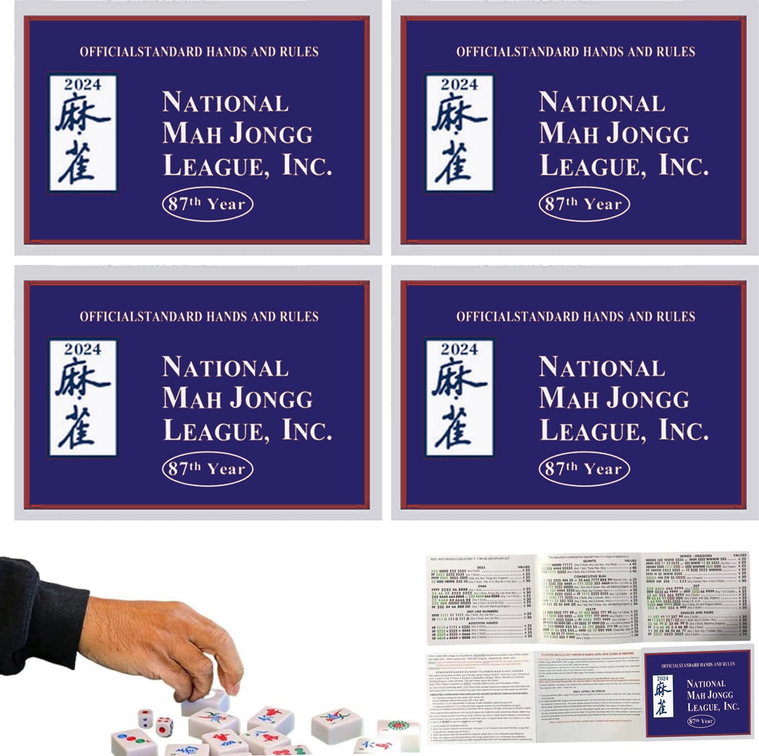 2025 Mahjong Card Official Large Print Karen Smith