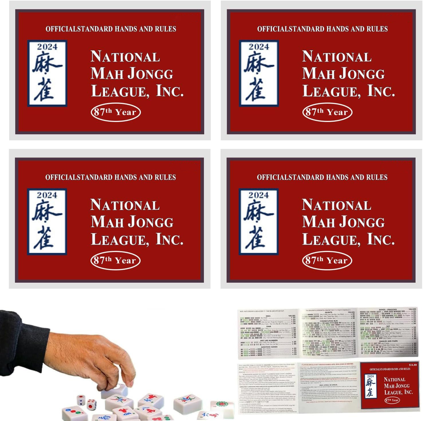 Guvpev 2024 Mahjong Card 2024 - Guvpev Mahjong Tiles 2024 Card Tile Games 4PC National Official Standard Hand Rules Large Print Scorecard Tabletop Game Red 532615bc 5726 4e4c 83ba Eaef3686ff81.ef14537fec98af9fc4af0f347932b9c1 