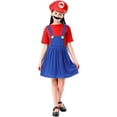 thumbnail image 1 of Guvpev Super Bros Halloween Costumes, Classic Video Game Characters Deluxe Fancy Dress Costume, Super Brothers Cosplay Costume and Accessories, Halloween Party Cosplay Suits Gifts, 1 of 9