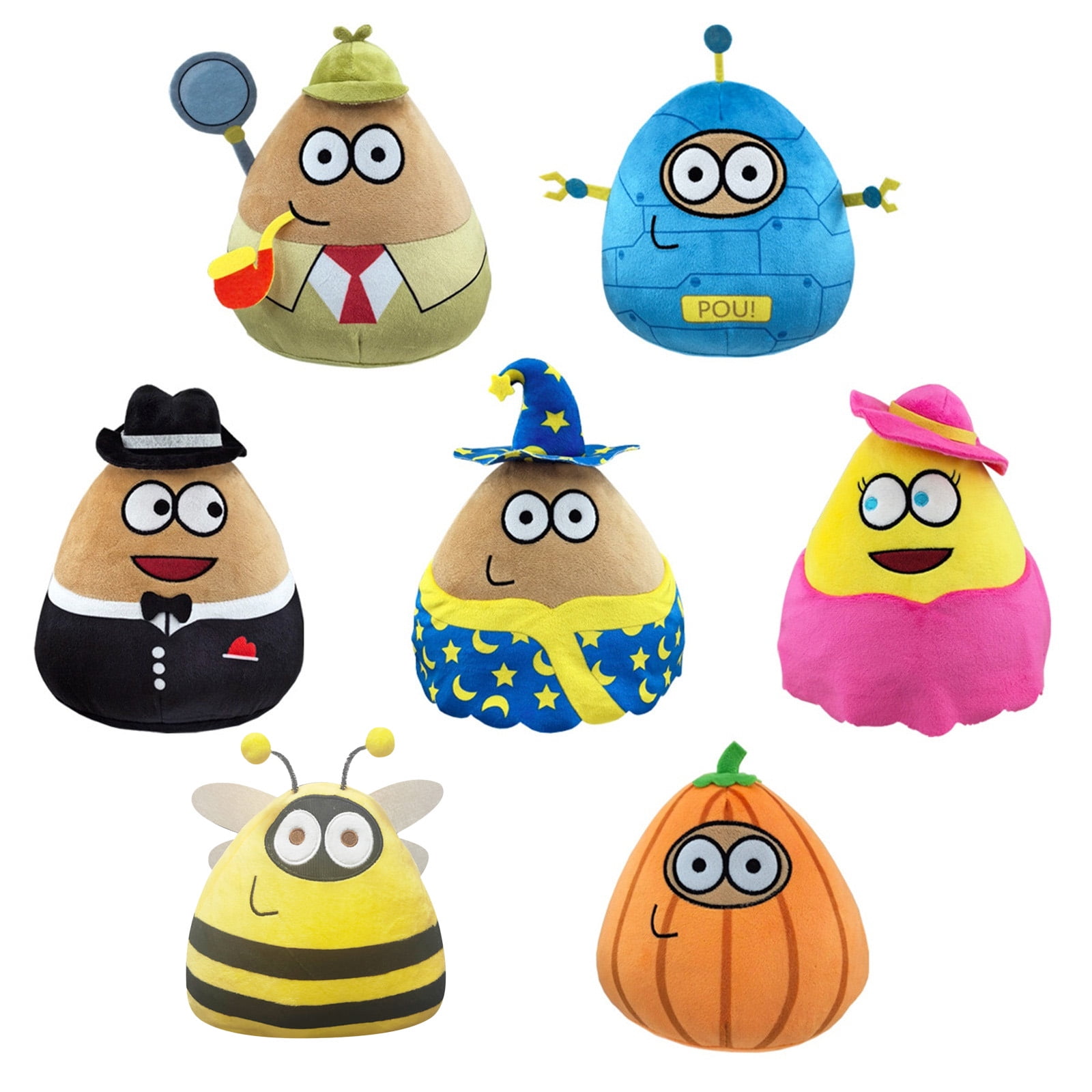 Guvpev Pou Plush, My Pet Alien Pou Plush Toy, 8.6 inch Emotion Alien ...