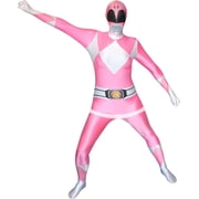 Guvpev Power Ranger Costume, Kimberly Hart Deluxe Zentai Costume, Halloween Superhero Cosplay Costumes, 3D Spandex Bodysuit Costume, Printed Jumpsuit Suit with Mask for Halloween Dress Up