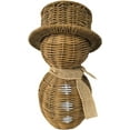 thumbnail image 1 of Guvpev Rattan Snowman, Wicker Christmas Decoration Snowman Plush Snowmans with Scarf for Home Garden, Vintage Winter Centerpiece Table Decor Gift Farmhouse for Party Home Kitchen Shelf（s）, 1 of 7
