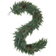 thumbnail image 1 of Guvpev Realistic Christmas Garland for Mantel, 6FT Real Touch Thick/Lush Artificial Cedar Garland with Pine Cones & Berry Christmas Decorations, Indoor Outdoor Seasonal Greenery Garland for Holiday, 1 of 18