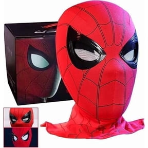 Guvpev Superhero Mask with Moving Eyes, Wearable Full Face Chin Control Eyes Size Superhero Cosplay Dress-Up Accessories for Halloween Party Dress up & Birthday Gifts