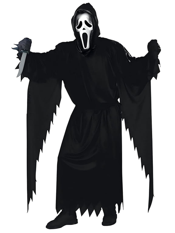 Spooky Halloween Ghost Costume | Scary Movie Edition Costume | C'hild Horror Face Cosplay Outfits | Halloween Cosplay Dress Up
