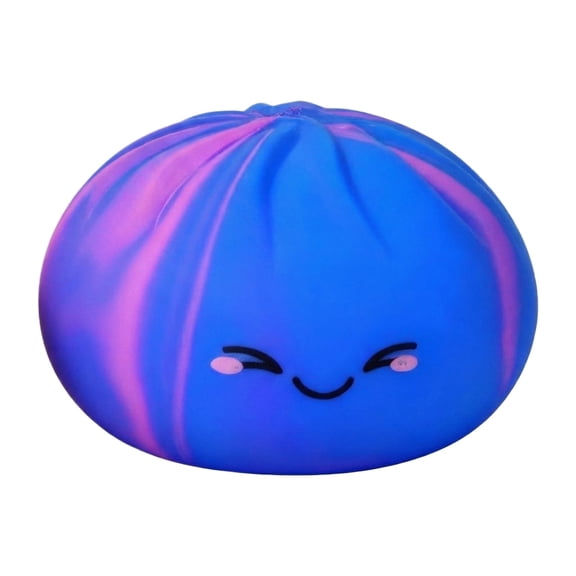 Guvpev Squishy Tie-Dye Dumpling Toys with Steamer Box, Soft Squeeze Mystery Dumpling Squishy Stress Ball, Stress Relief Sensory Bun Squishy for Office Desk Display & Party Favors